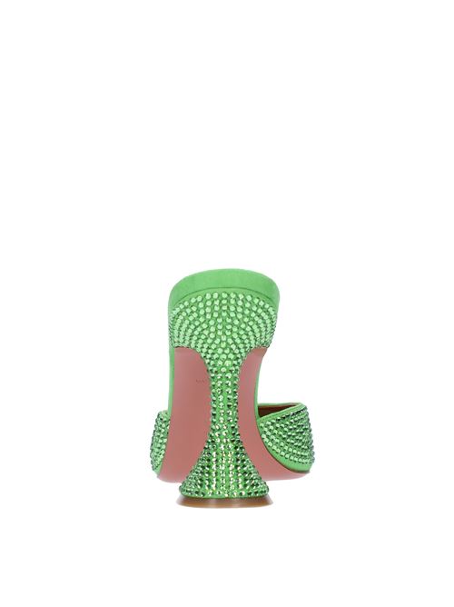 Mules CAROLINE di AMINA MUADDI in camoscio e cristalli AMINA MUADDI | CAROLINEVERDE